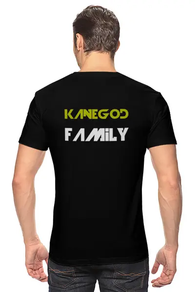 Заказать мужскую футболку в Москве. Футболка классическая KaneGod Family от sickleshop - готовые дизайны и нанесение принтов.