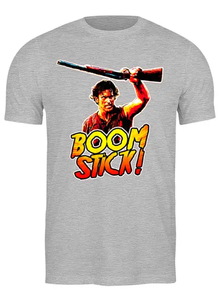 Заказать мужскую футболку в Москве. Футболка классическая Boom stick  от ПРИНТЫ ПЕЧАТЬ  - готовые дизайны и нанесение принтов.