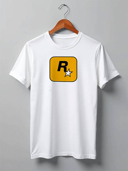 Заказать мужскую футболку в Москве. Футболка классическая Rockstar от GOOD PRINT - готовые дизайны и нанесение принтов.