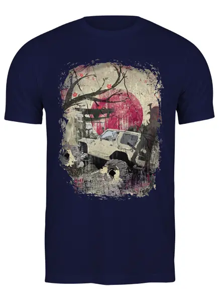 Заказать мужскую футболку в Москве. Футболка классическая Offroad от oneredfoxstore@gmail.com - готовые дизайны и нанесение принтов.