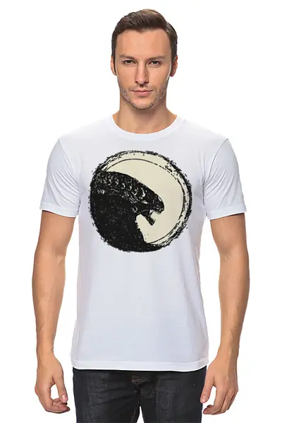 Заказать мужскую футболку в Москве. Футболка классическая Aliens от oneredfoxstore@gmail.com - готовые дизайны и нанесение принтов.