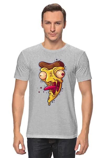 Заказать мужскую футболку в Москве. Футболка классическая Пицца от originals - готовые дизайны и нанесение принтов.