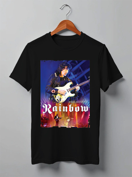 Заказать мужскую футболку в Москве. Футболка классическая Rainbow (Blackmore) от Денис - готовые дизайны и нанесение принтов.