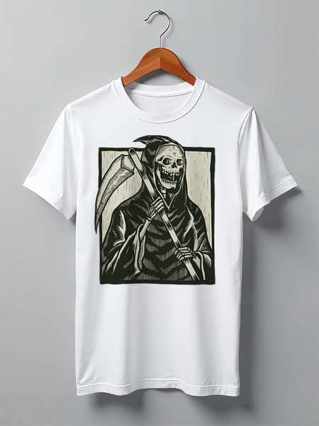 Заказать мужскую футболку в Москве. Футболка классическая Skulls от oneredfoxstore@gmail.com - готовые дизайны и нанесение принтов.