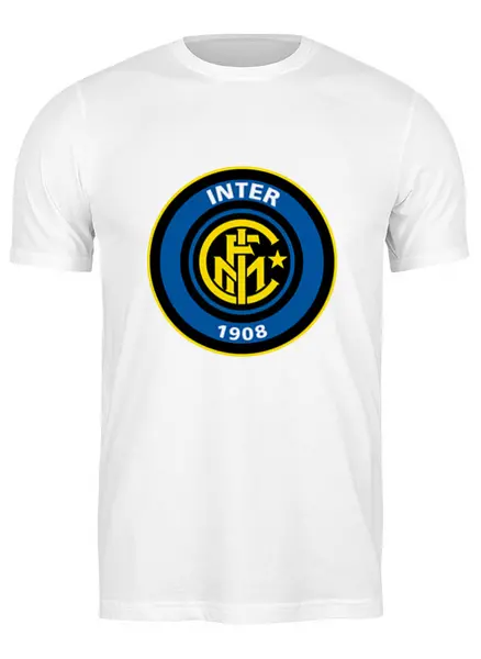 Заказать мужскую футболку в Москве. Футболка классическая Inter от THE_NISE  - готовые дизайны и нанесение принтов.