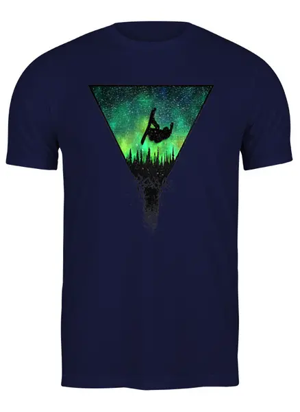 Заказать мужскую футболку в Москве. Футболка классическая Lights от oneredfoxstore@gmail.com - готовые дизайны и нанесение принтов.