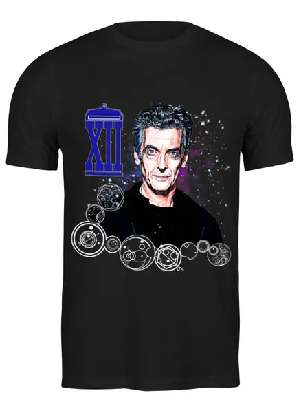 Заказать мужскую футболку в Москве. Футболка классическая Двенадцатый (12) Доктор Twelfth Doctor от Madeline Black - готовые дизайны и нанесение принтов.