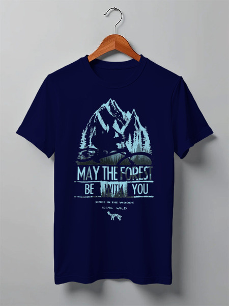 Заказать мужскую футболку в Москве. Футболка классическая Mountain Bike от oneredfoxstore@gmail.com - готовые дизайны и нанесение принтов.