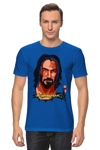Заказать мужскую футболку в Москве. Футболка классическая ☆Keanu Reeves☆ от balden - готовые дизайны и нанесение принтов.