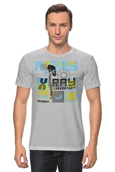 Заказать мужскую футболку в Москве. Футболка классическая Laboratory X Ray от balden - готовые дизайны и нанесение принтов.
