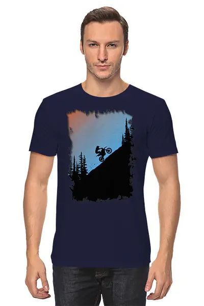Заказать мужскую футболку в Москве. Футболка классическая Enduro Colors от oneredfoxstore@gmail.com - готовые дизайны и нанесение принтов.