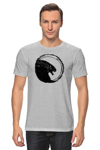 Заказать мужскую футболку в Москве. Футболка классическая Aliens от oneredfoxstore@gmail.com - готовые дизайны и нанесение принтов.