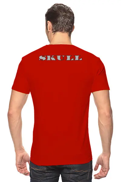 Заказать мужскую футболку в Москве. Футболка классическая SKULL (dollar) от balden - готовые дизайны и нанесение принтов.