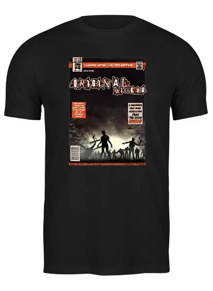 Заказать мужскую футболку в Москве. Футболка классическая Zombies от oneredfoxstore@gmail.com - готовые дизайны и нанесение принтов.