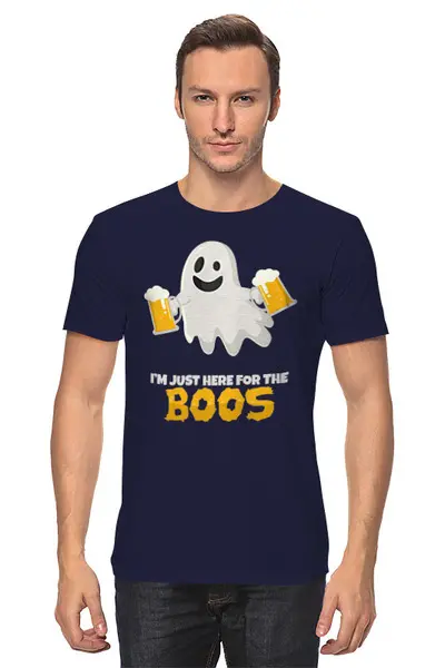 Заказать мужскую футболку в Москве. Футболка классическая ✱ BOOS ✱ от balden - готовые дизайны и нанесение принтов.