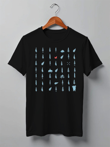 Заказать мужскую футболку в Москве. Футболка классическая Forest от oneredfoxstore@gmail.com - готовые дизайны и нанесение принтов.