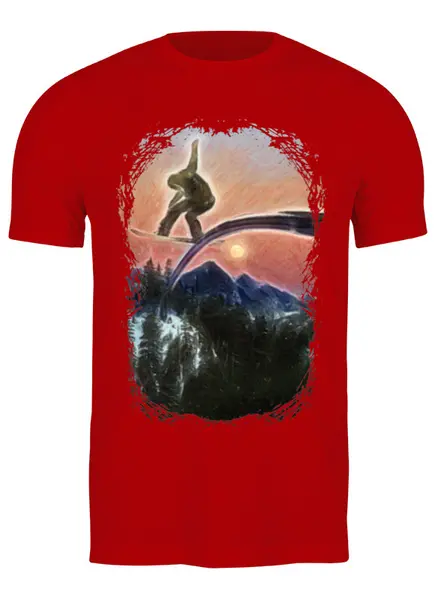 Заказать мужскую футболку в Москве. Футболка классическая Slide от oneredfoxstore@gmail.com - готовые дизайны и нанесение принтов.
