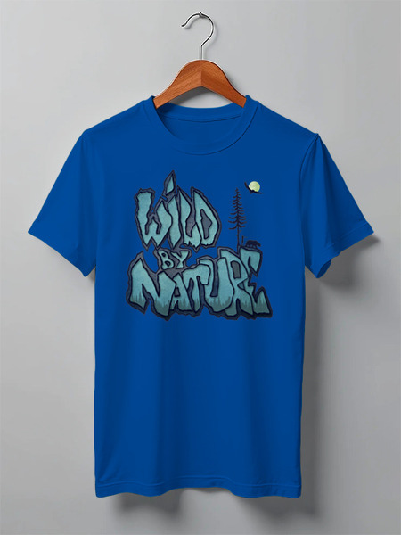 Заказать мужскую футболку в Москве. Футболка классическая Wild By Nature от oneredfoxstore@gmail.com - готовые дизайны и нанесение принтов.