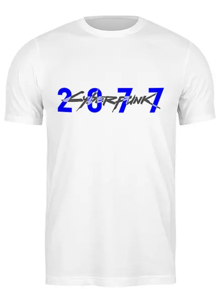 Заказать мужскую футболку в Москве. Футболка классическая CyberPunk•2077 от balden - готовые дизайны и нанесение принтов.