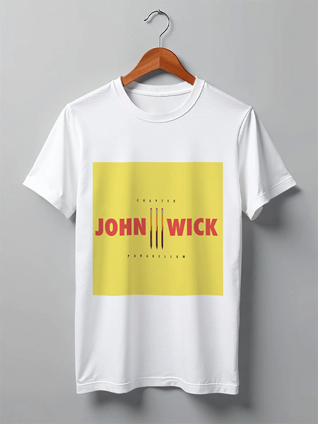 Заказать мужскую футболку в Москве. Футболка классическая Джон Уик / John Wick от kino.printio.ru - готовые дизайны и нанесение принтов.