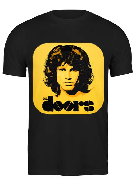Заказать мужскую футболку в Москве. Футболка классическая The Doors от Just kidding - готовые дизайны и нанесение принтов.