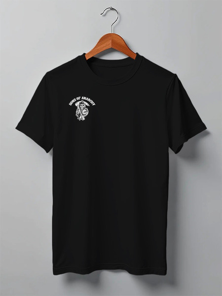 Заказать мужскую футболку в Москве. Футболка классическая sons of anarchy t-shirt от rancid - готовые дизайны и нанесение принтов.