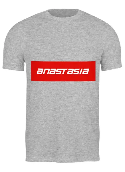 Заказать мужскую футболку в Москве. Футболка классическая Anastasia от THE_NISE  - готовые дизайны и нанесение принтов.