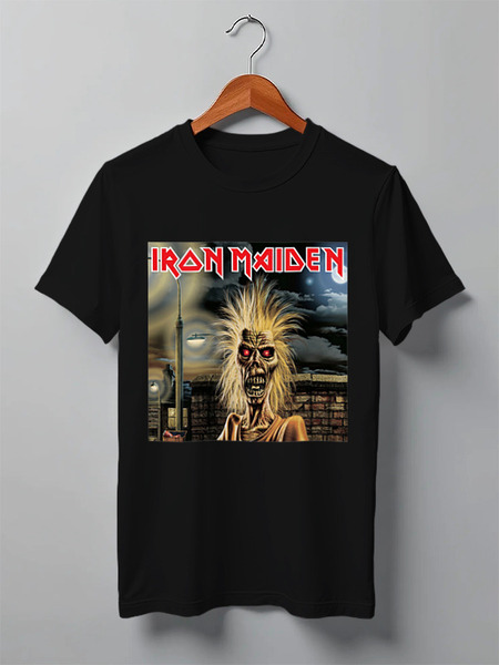 Заказать мужскую футболку в Москве. Футболка классическая Iron Maiden от Fedor - готовые дизайны и нанесение принтов.