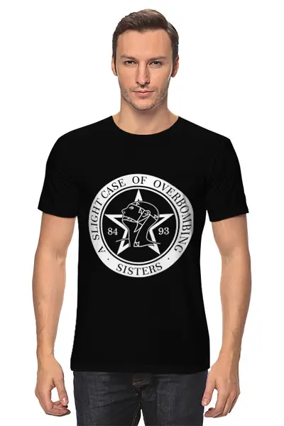 Заказать мужскую футболку в Москве. Футболка классическая The Sisters of Mercy от OEX design - готовые дизайны и нанесение принтов.