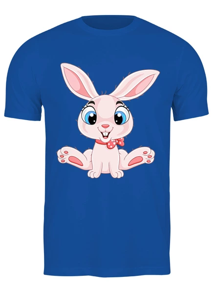 Заказать мужскую футболку в Москве. Футболка классическая Розовый кролик от skynatural - готовые дизайны и нанесение принтов.