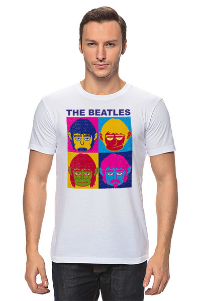 Заказать мужскую футболку в Москве. Футболка классическая The Beatles от skynatural - готовые дизайны и нанесение принтов.