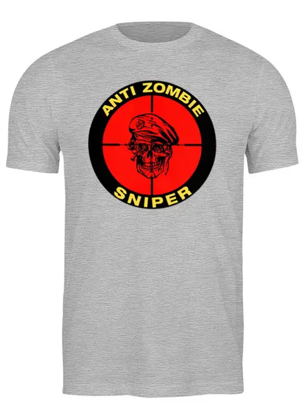 Заказать мужскую футболку в Москве. Футболка классическая Sniper от Leichenwagen - готовые дизайны и нанесение принтов.