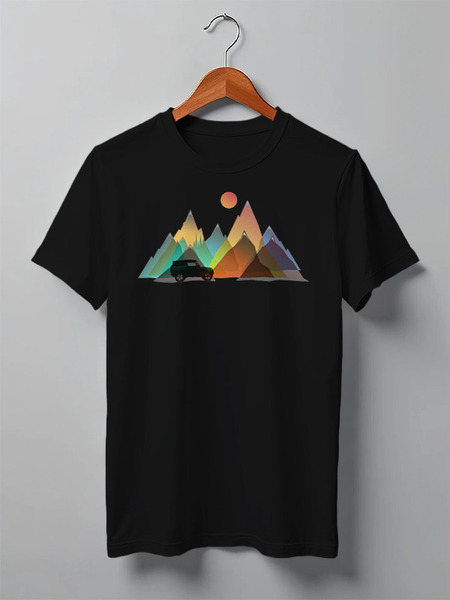 Заказать мужскую футболку в Москве. Футболка классическая Offroad от oneredfoxstore@gmail.com - готовые дизайны и нанесение принтов.