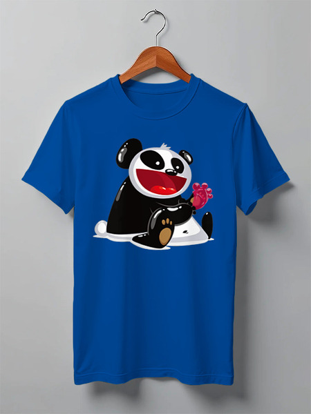 Заказать мужскую футболку в Москве. Футболка классическая Панда (Panda) от fanart - готовые дизайны и нанесение принтов.