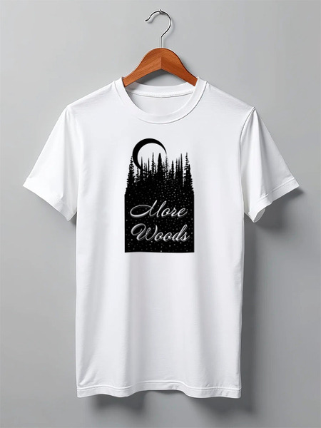 Заказать мужскую футболку в Москве. Футболка классическая Forest от oneredfoxstore@gmail.com - готовые дизайны и нанесение принтов.