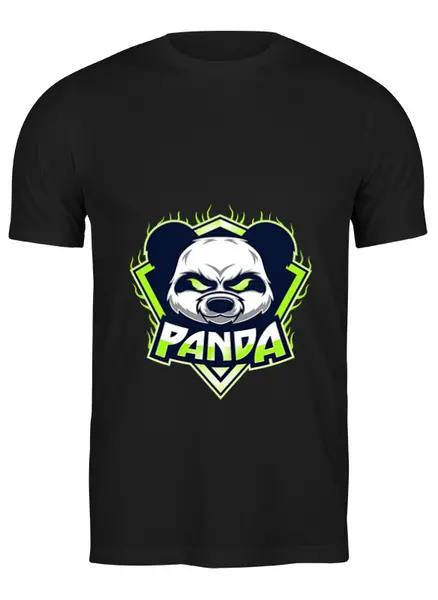 Заказать мужскую футболку в Москве. Футболка классическая Панда от acidhouses - готовые дизайны и нанесение принтов.
