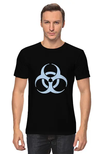 Заказать мужскую футболку в Москве. Футболка классическая Biohazard от Jimmy Flash - готовые дизайны и нанесение принтов.