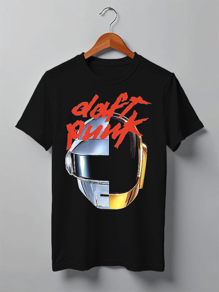 Заказать мужскую футболку в Москве. Футболка классическая DAFT PUNK от Phoenix-W  - готовые дизайны и нанесение принтов.