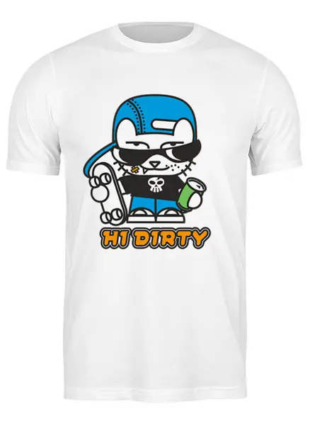 Заказать мужскую футболку в Москве. Футболка классическая Hi Dirty! от balden - готовые дизайны и нанесение принтов.