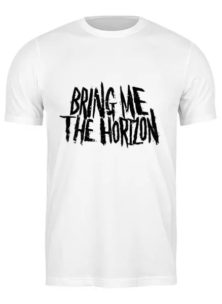 Заказать мужскую футболку в Москве. Футболка классическая Bring Me The Horizon от BURNSHIRTS - готовые дизайны и нанесение принтов.