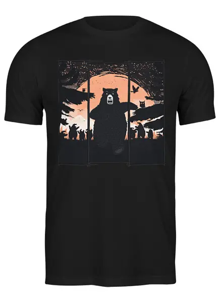 Заказать мужскую футболку в Москве. Футболка классическая Zombie Killer от oneredfoxstore@gmail.com - готовые дизайны и нанесение принтов.