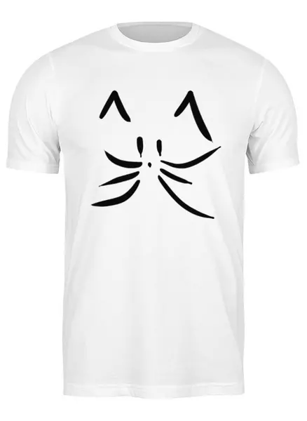 Заказать мужскую футболку в Москве. Футболка классическая Cats Here от oneredfoxstore@gmail.com - готовые дизайны и нанесение принтов.