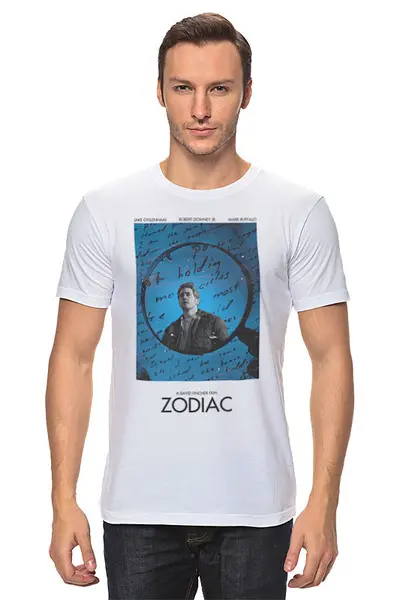 Заказать мужскую футболку в Москве. Футболка классическая Зодиак / Zodiac от kino.printio.ru - готовые дизайны и нанесение принтов.