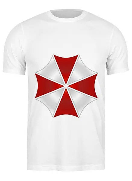 Заказать мужскую футболку в Москве. Футболка классическая Umbrella Corporation от game-fan - готовые дизайны и нанесение принтов.