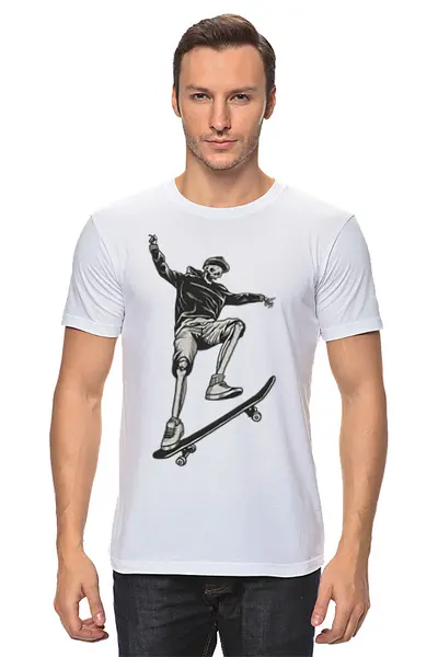 Заказать мужскую футболку в Москве. Футболка классическая Skulls от oneredfoxstore@gmail.com - готовые дизайны и нанесение принтов.