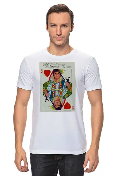 Заказать мужскую футболку в Москве. Футболка классическая Королева сердец от Lansky - готовые дизайны и нанесение принтов.