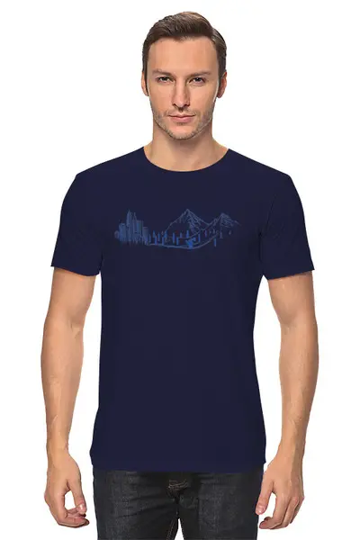 Заказать мужскую футболку в Москве. Футболка классическая Go To The Wild от oneredfoxstore@gmail.com - готовые дизайны и нанесение принтов.
