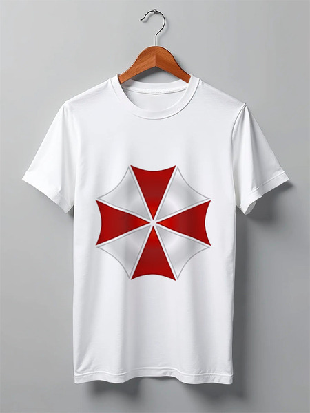 Заказать мужскую футболку в Москве. Футболка классическая Umbrella Corporation от game-fan - готовые дизайны и нанесение принтов.