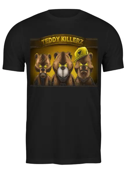 Заказать мужскую футболку в Москве. Футболка классическая Teddy Killerz от scrat29@yandex.ru - готовые дизайны и нанесение принтов.