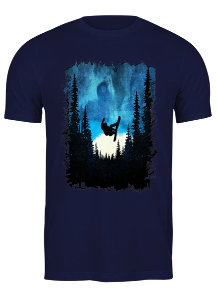 Заказать мужскую футболку в Москве. Футболка классическая Over The Moon от oneredfoxstore@gmail.com - готовые дизайны и нанесение принтов.